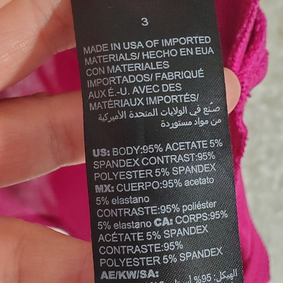 Chicos Travelers Women Slinky Tunic Top Size 3 US XL Pink Stretch Cruise Evening - Picture 7 of 14